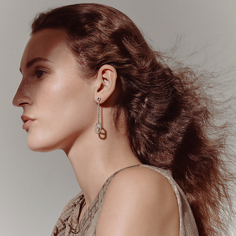 Chaine d'ancre Alea II dangle earrings | Hermès Macau SAR